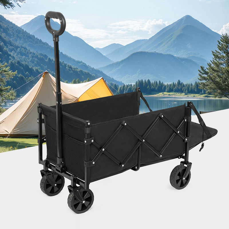 عربة صغيرة مع عجلات الفرامل