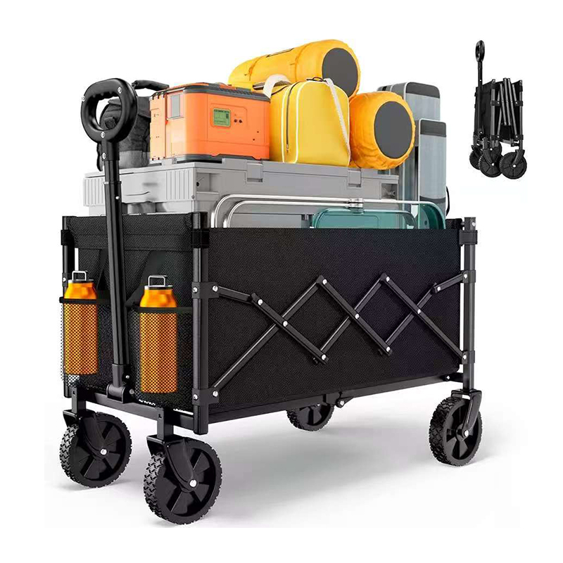 عربة صغيرة مزدوجة الطبقة قابلة للطي