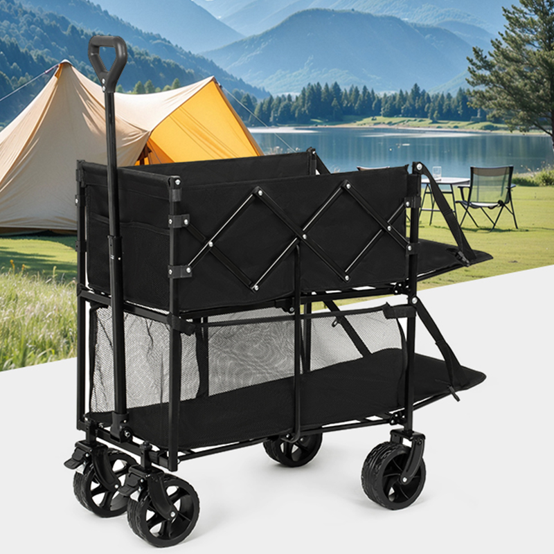 عربة تحميل خلفية خارجية ذات طابقين