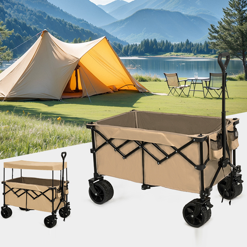 عربة ممتدة متعددة الأغراض بعجلات قابلة للطي