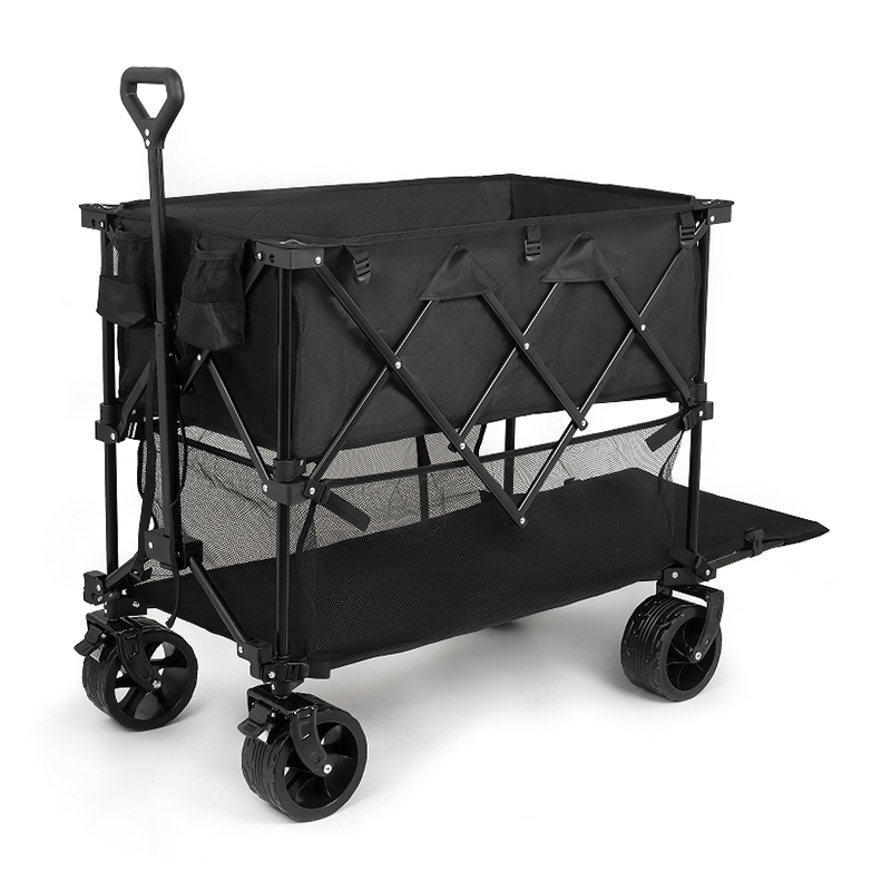 عربة ذات طابقين مع مقطورة